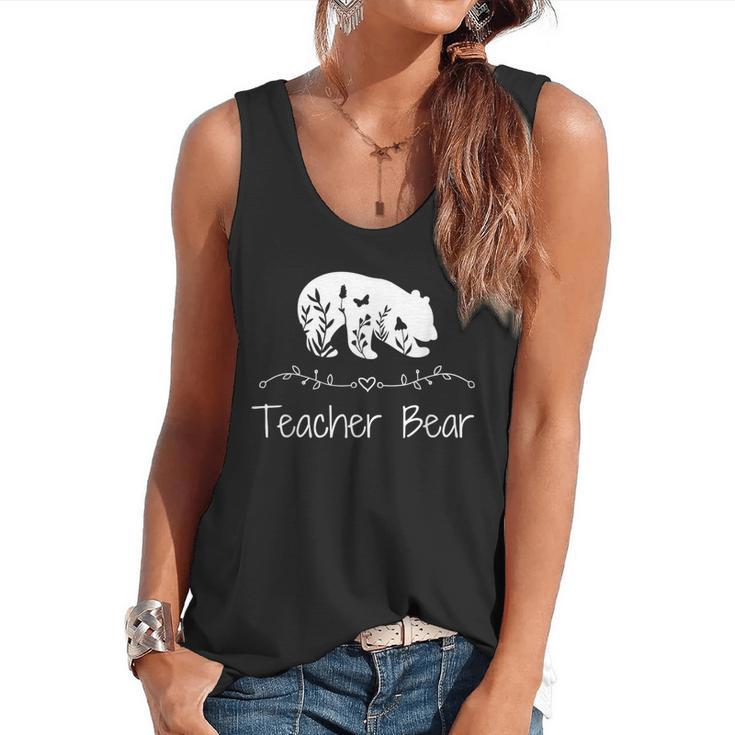Teacher Bear For Educators Teacher Appreciation Flowy Tank