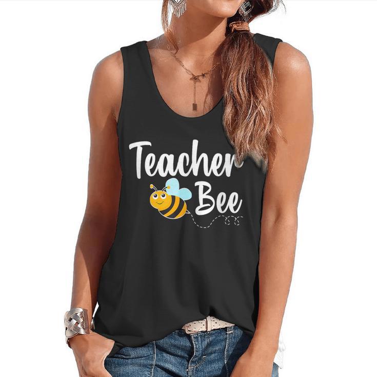 Teacher Bee Bumblebee Back To School Flowy Tank