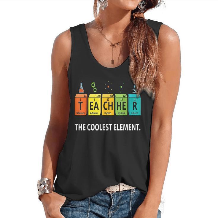 Teacher The Coolest Element Chemistry Periodic Table Science Flowy Tank