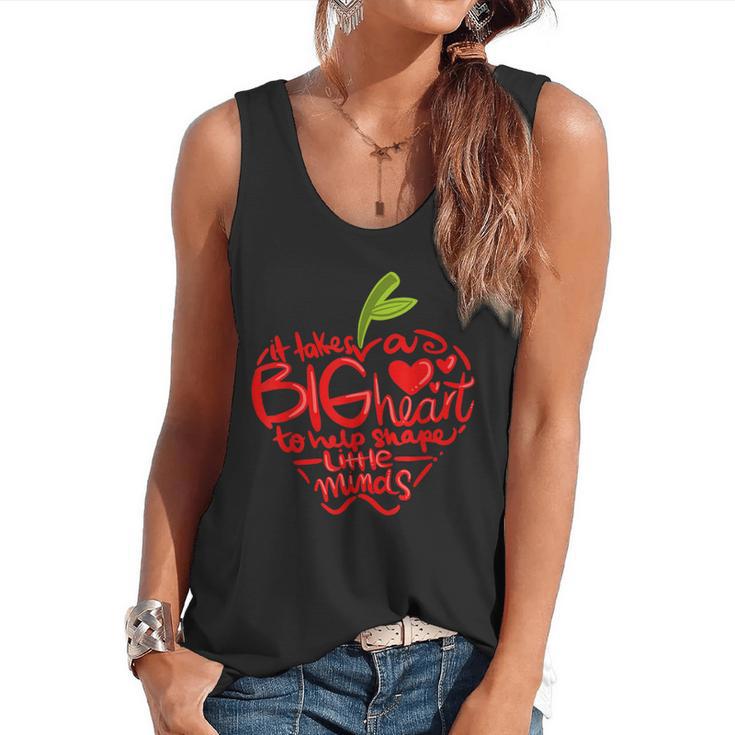 Teacher Day T Shirt Appreciation Day Apple Teach Learn Flowy Tank