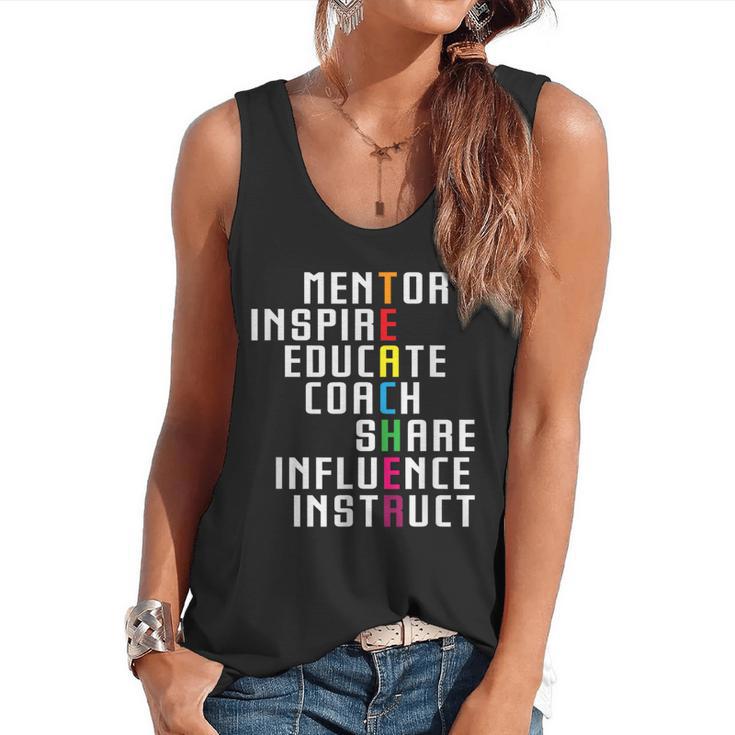 Teacher Inspirational Educator Favorite School Teacher Men Women Girls Kids Flowy Tank