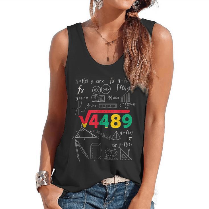 Teacher Math 67 Meme Square Root 4489 Slang Six Seven Flowy Tank