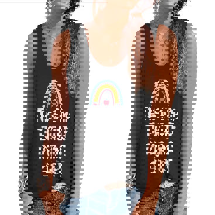 This Is My Teacher Pajama Shirt Teacher Life Tee Flowy Tank