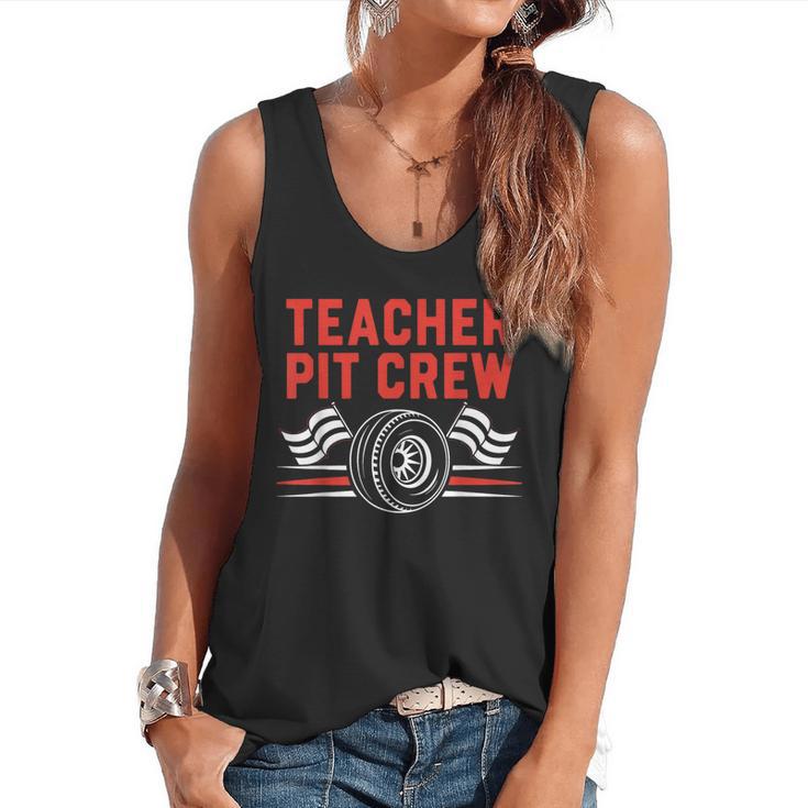 Teacher Pit Crew Race Car Driver Costume Men Women Kids Flowy Tank