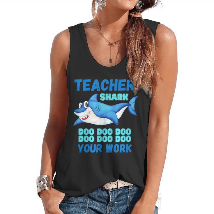 Teacher Shark Do Your Work Flowy Tank
