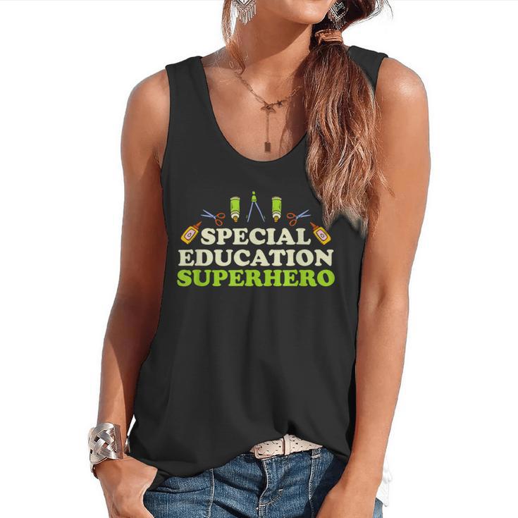 Teacher Superhero Student Educator Special Education Flowy Tank