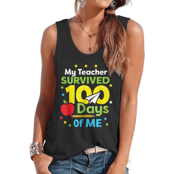 My Teacher Survived 100 Days Of Me Flowy Tank