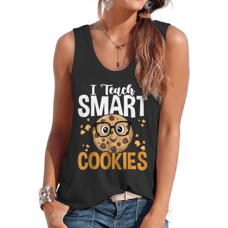 Teacher I Teach Smart Cookies Nerd Flowy Tank