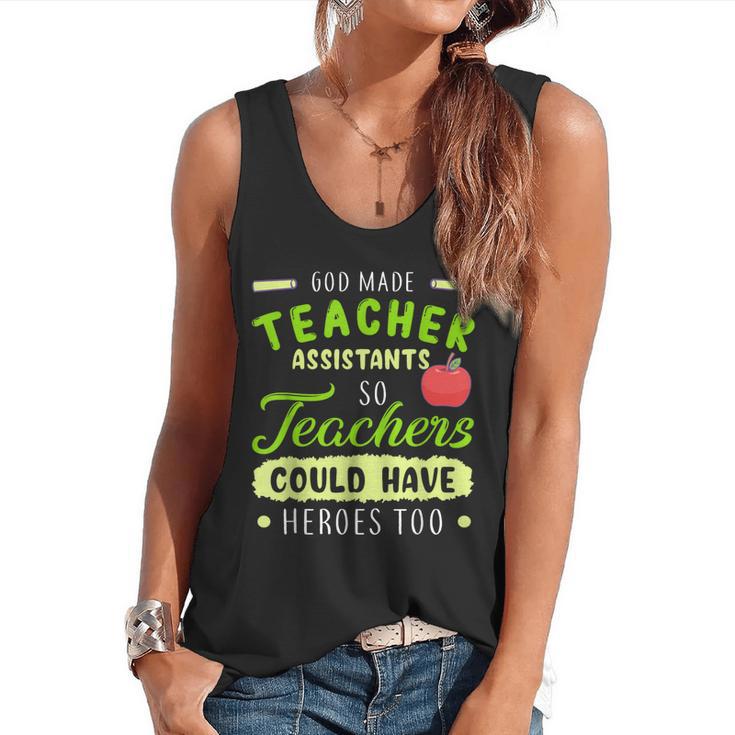 Teacher Teaching Assistant Aide Hero Flowy Tank