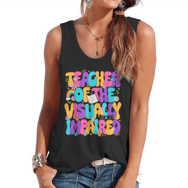 Teacher Of The Visually Impaired Blindness Awareness Flowy Tank