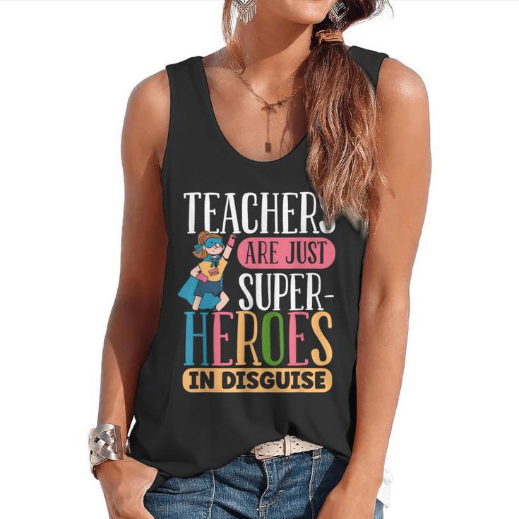 Teachers Are Just Superheroes In Disguise Back To School Flowy Tank