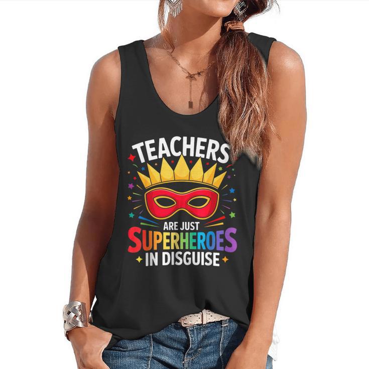 Teachers Are Just Superheroes In Disguise Fun Back To School Flowy Tank