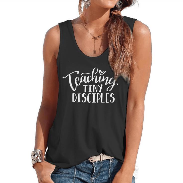 Teaching Tiny Disciples Christian Teacher Flowy Tank