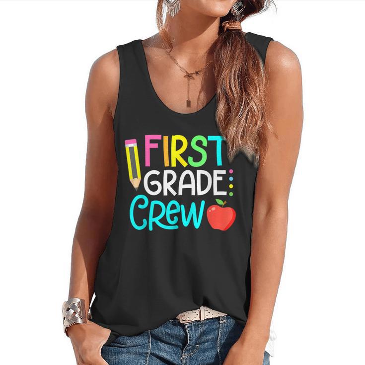 Team 1st Grade Crew Back To School 1st Grade Teacher Kids Flowy Tank