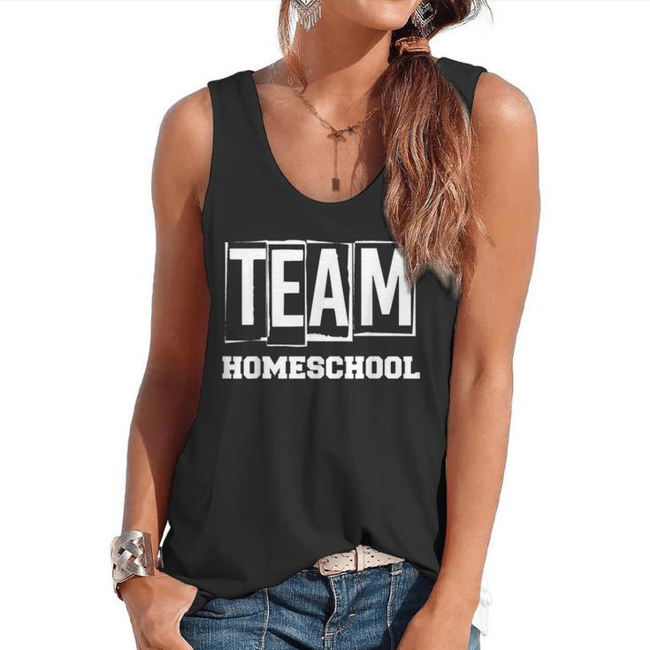 Team Homeschool Homeschooler Homeschooling Teacher Mom Kids Flowy Tank