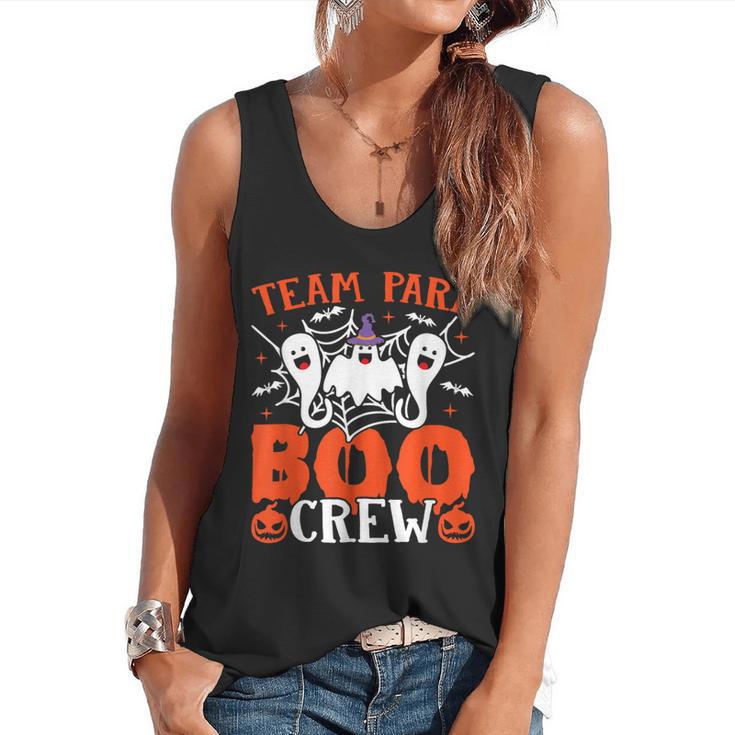 Team Para Boo Crew Halloween Ghost Paraprofessional Teacher Flowy Tank