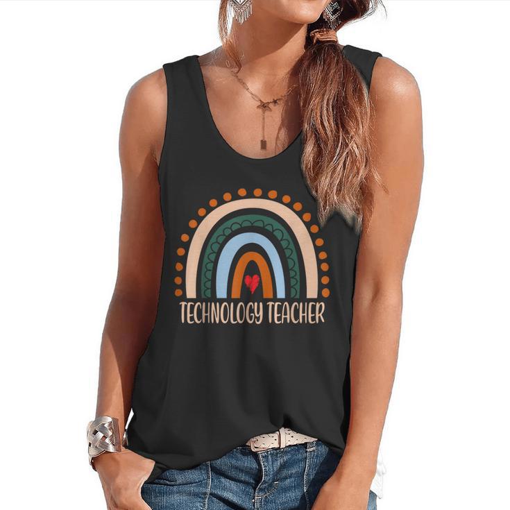 Technology Teacher Rainbow Appreciation Day Back To School For Men Women Flowy Tank