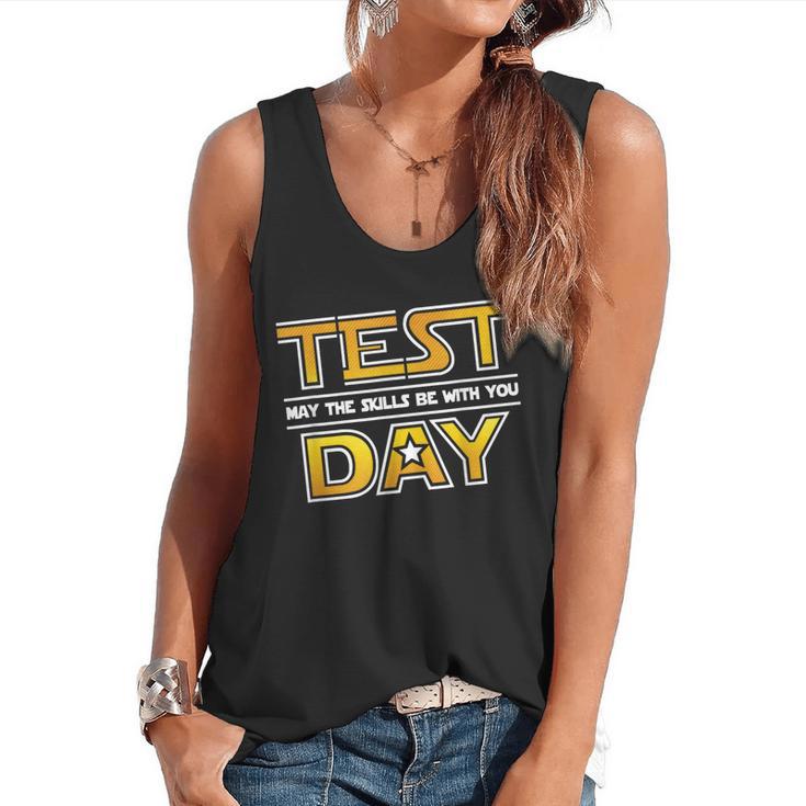 Test Day Testing May The Skills Be With You School Teacher Flowy Tank