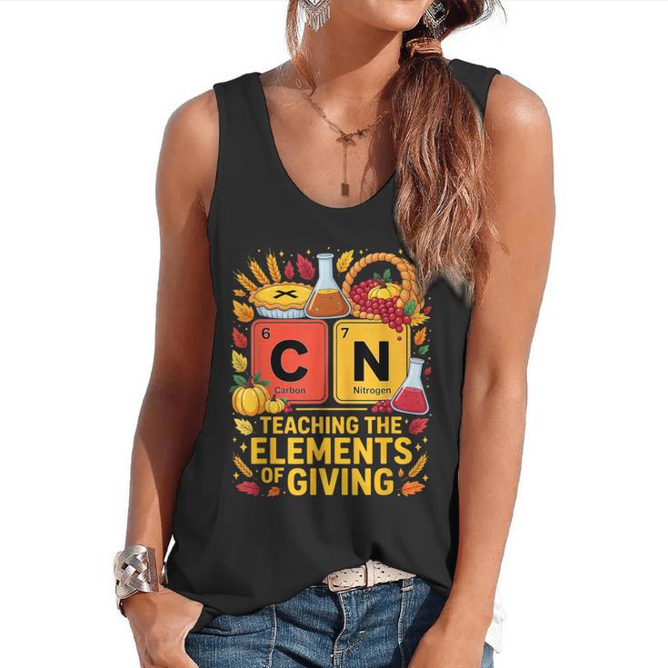 Thanksgiving 67 Meme Science Teacher Periodic Table Women Flowy Tank
