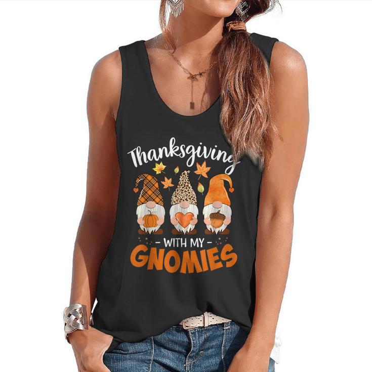 Thanksgiving Shirts For Women With My Gnomies Teachers Gnome Flowy Tank