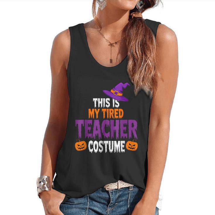 Tired Teacher Costume For Halloween Teachers Flowy Tank