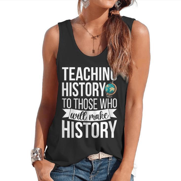 History Teacher Appreciation History Teaching Flowy Tank