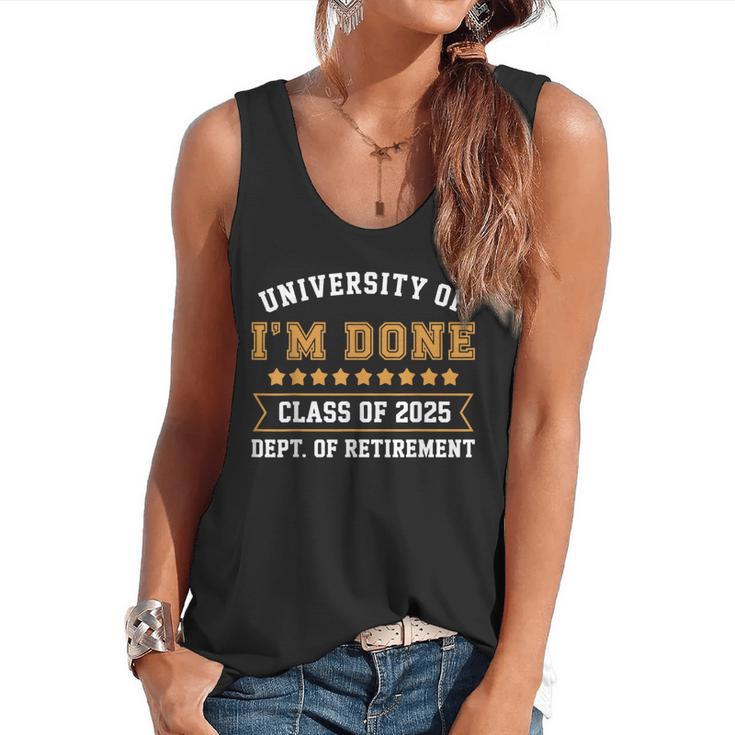 University Of I'm Done Teacher Retirement 2025 Flowy Tank