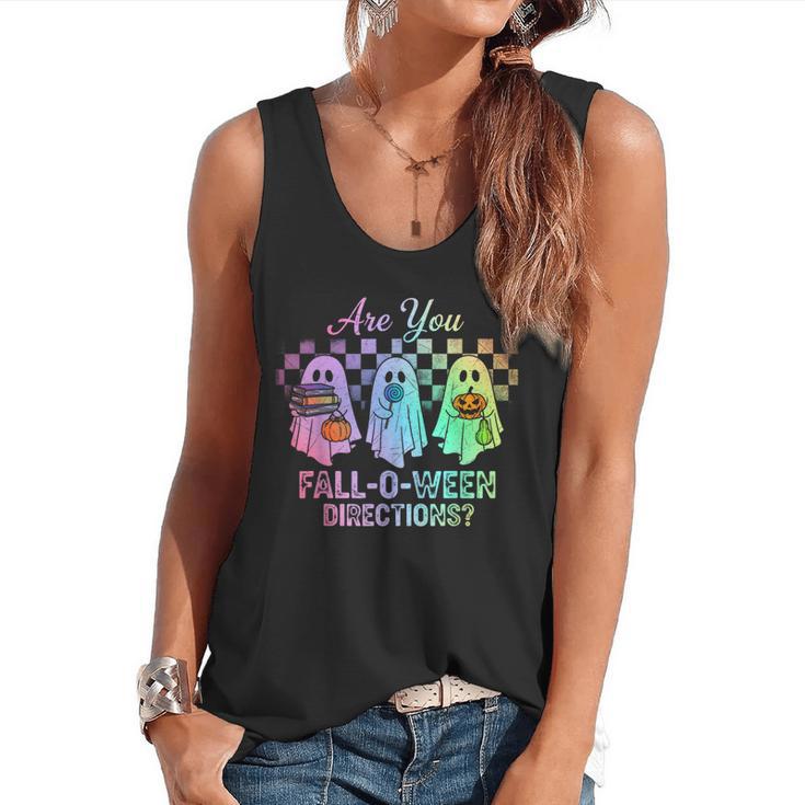 Vintage Are You Fall O Ween Directions Teacher Halloween Flowy Tank
