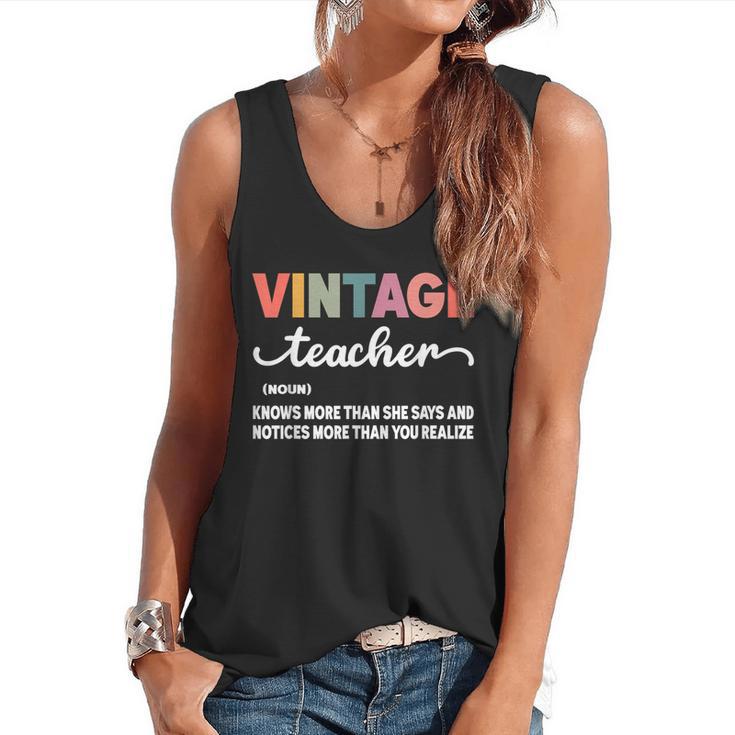 Vintage Teacher Knows More Than She Says Outfit Definition Flowy Tank