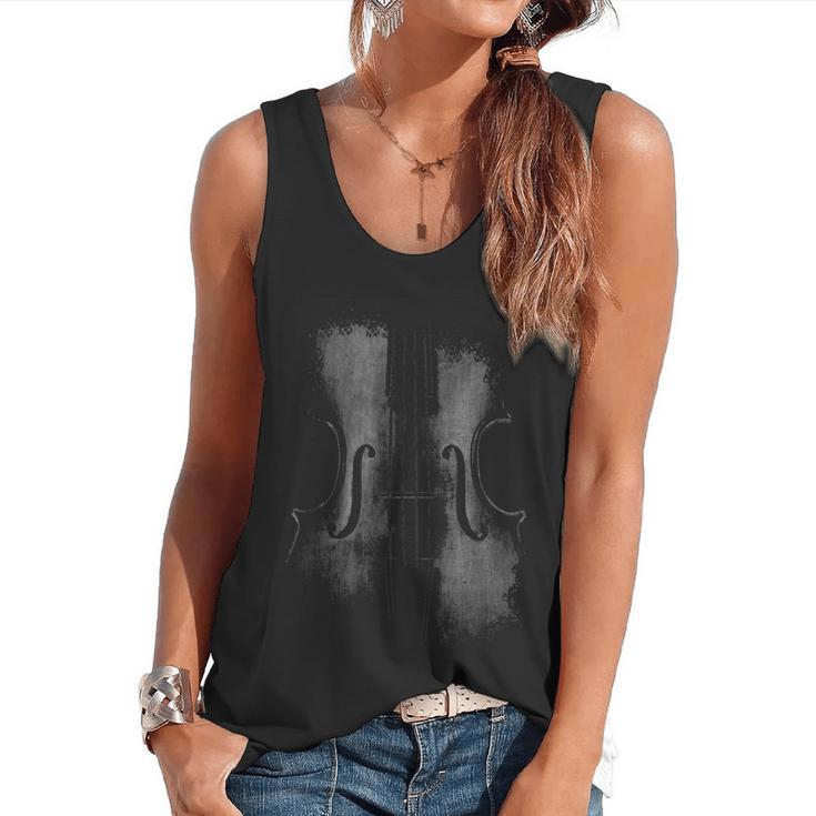 Violin Player Instrument Music Teacher Musical Violinist Flowy Tank