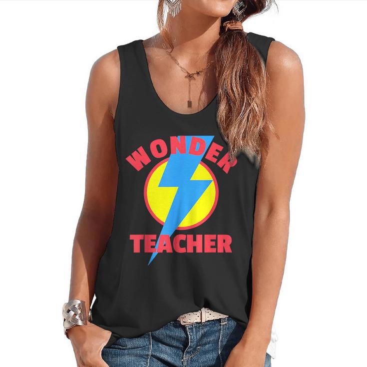 Wonder Teacher Teacher Halloween Tshirt Flowy Tank