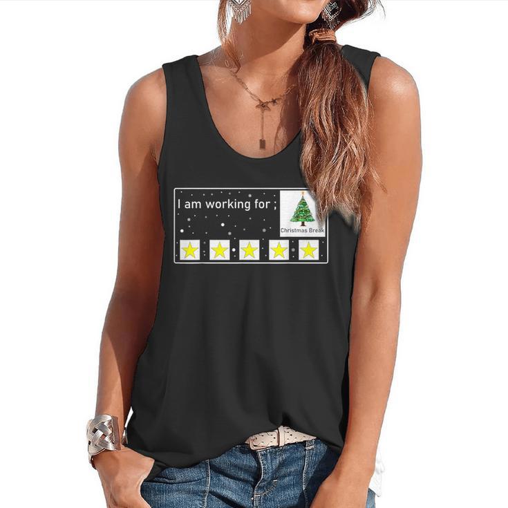 I Am Working For Christmas Break Special Education Teacher Flowy Tank
