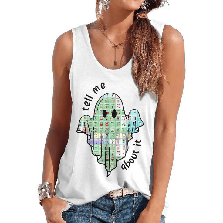AAC Ghost Tell Me About It Speech Pathology AAC Sped Teacher Flowy Tank