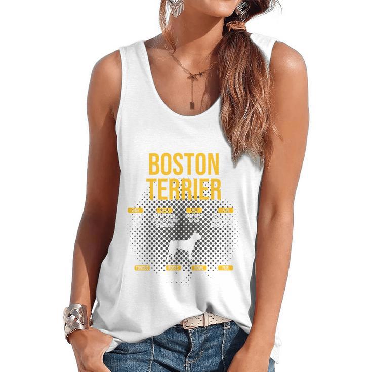 Anatomy Of Boston Terrier Dog Lover Flowy Tank