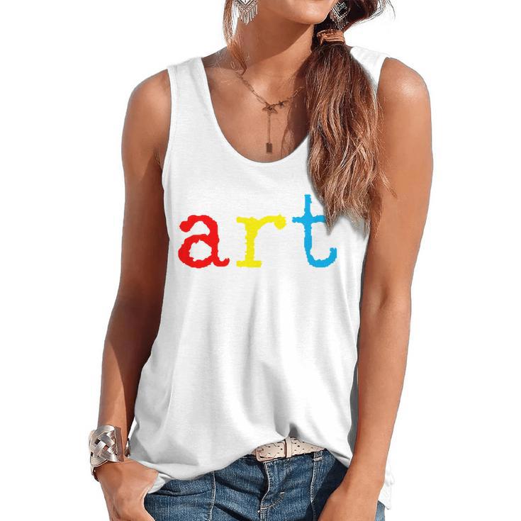 Art Teacher Artists Flowy Tank