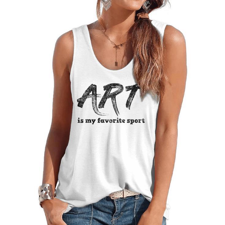 Art Teacher Flowy Tank