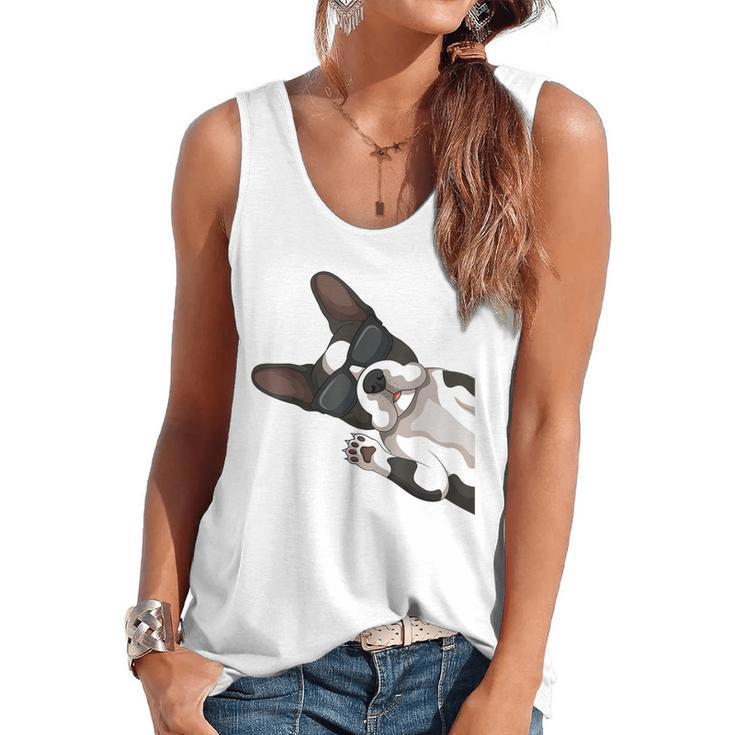 Boston Terrier Bostie Dog Kids Men Flowy Tank