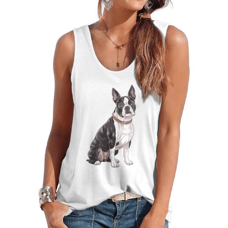 Boston Terrier Dog Dad Boston Terrier Dog Lovers Flowy Tank