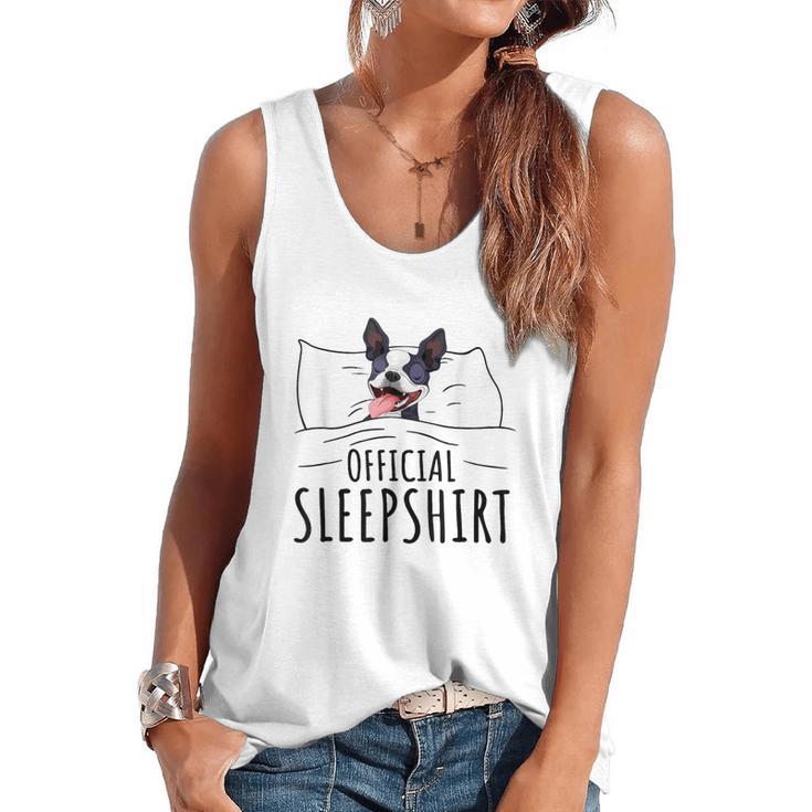 Boston Terrier Dog Lovers Sleepshirt Apparel Men Women Flowy Tank