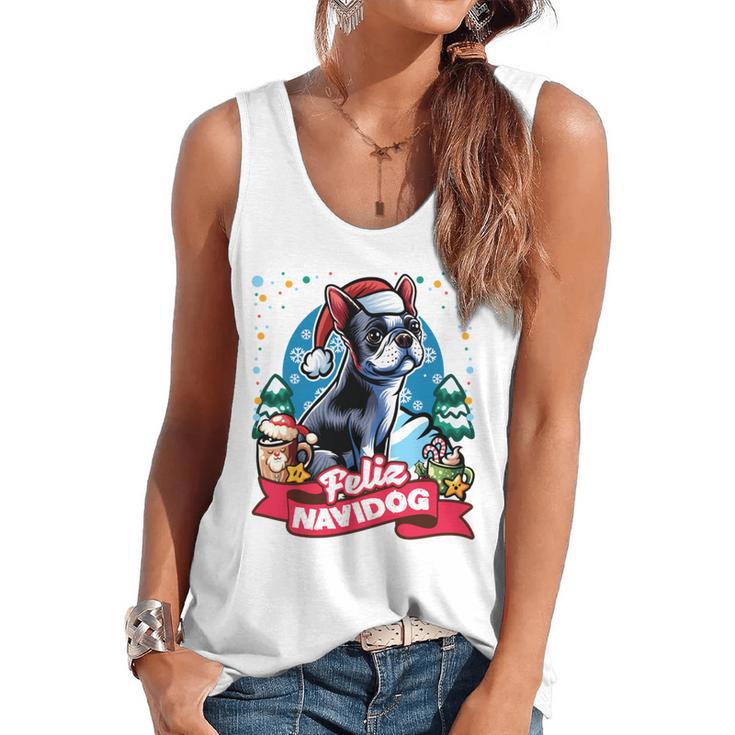 Boston Terrier Santa Claus Coffee Mug Merry Christmas Dogs Flowy Tank