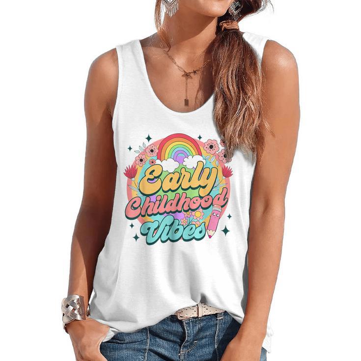 Daycare Teacher Daycare Provider Early Childhood Vibes Flowy Tank