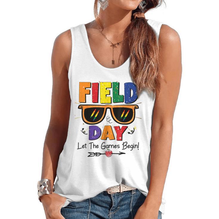 Field Day 2025 Let The Games Begin Kids Boys Girls Teachers Flowy Tank