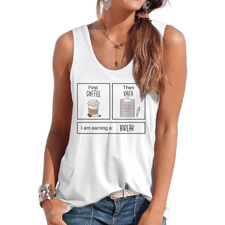 First Coffee Then IEP Teacher SPED Teacher Coffee Lover Flowy Tank