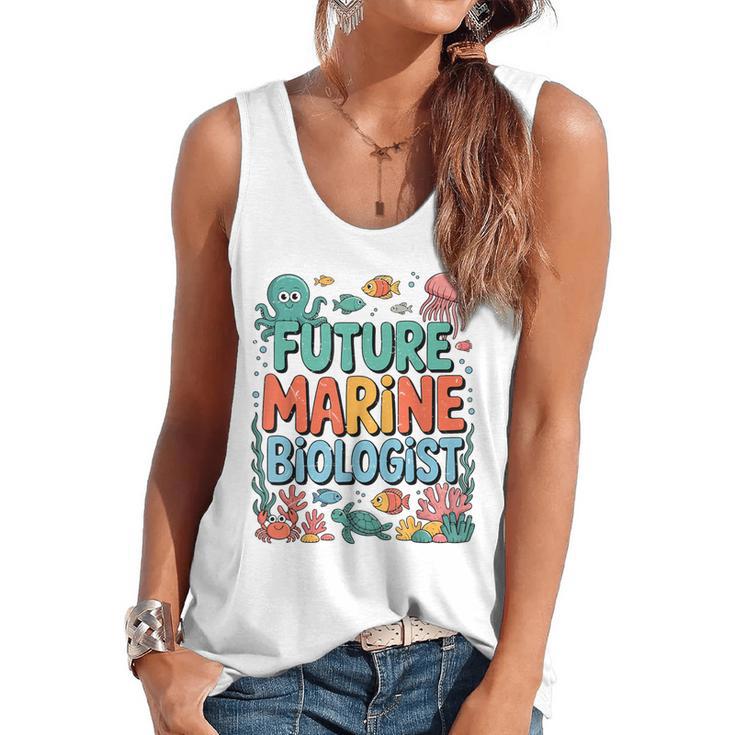 Future Marine Biologist Student Biology Teacher Kids Flowy Tank