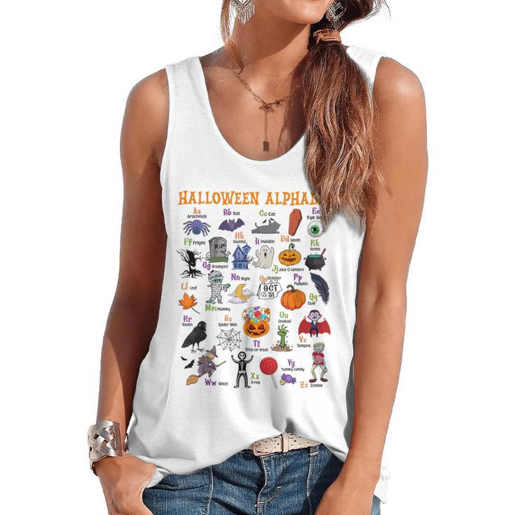 Halloween Alphabet ABCs Learning Kindergarten Teacher Flowy Tank