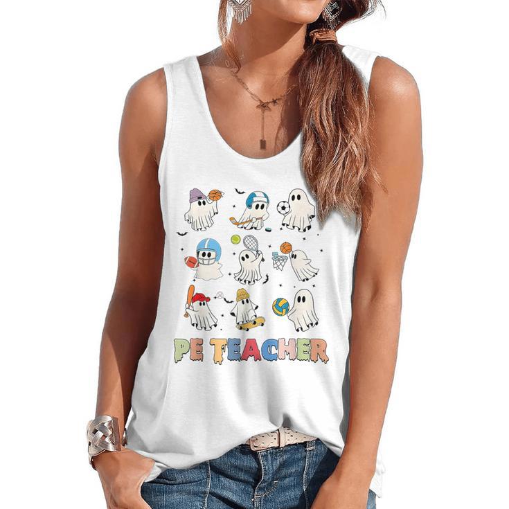 Halloween PE Teacher Spooky Physical Education Teacher Flowy Tank