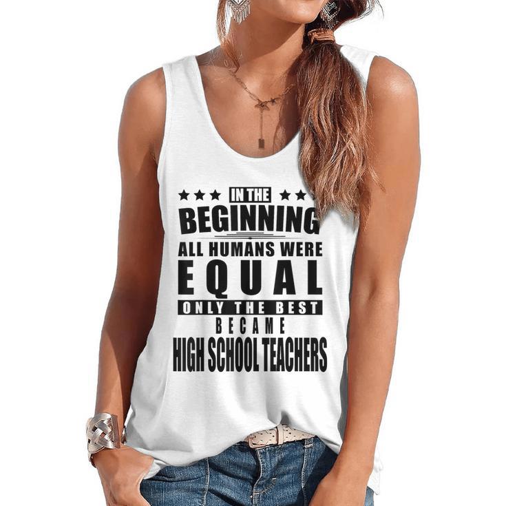 High School Teacher Personalized Flowy Tank
