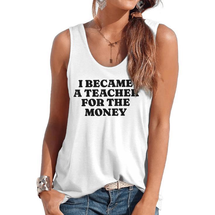 Lie Teacher Saying Humor School Class Women's Flowy Tank