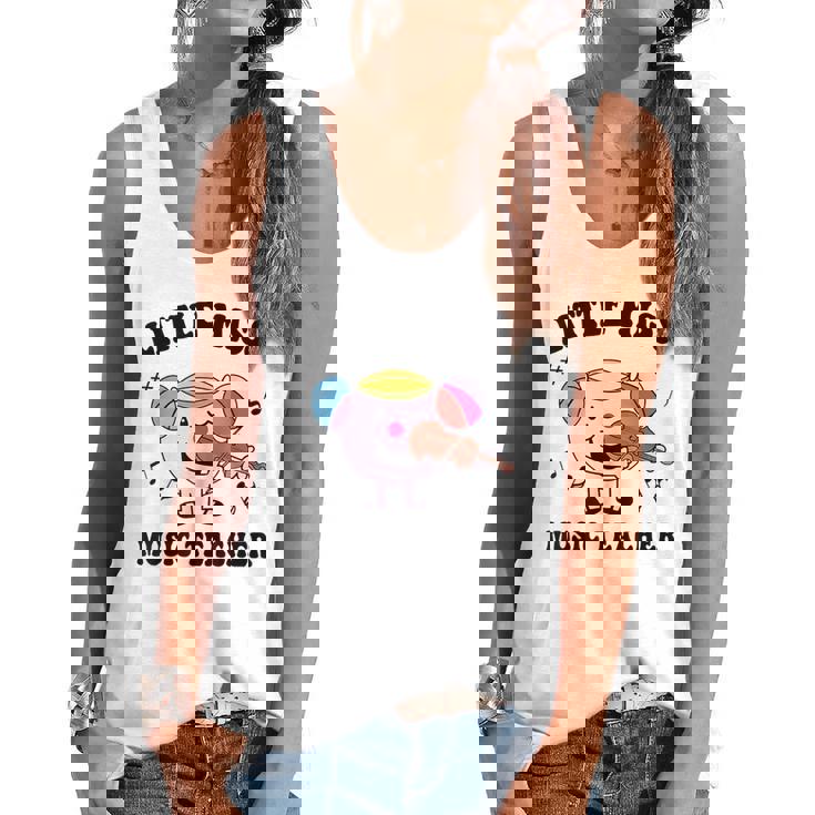 Little Miss Music Teacher Music Teacher Team Flowy Tank