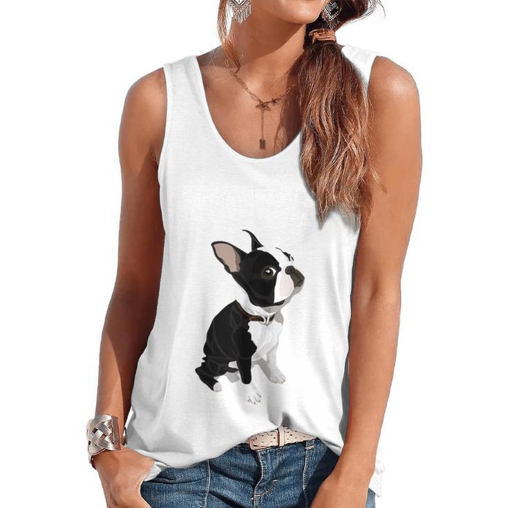 Love NOPE Boston Terrier Dog Lover Flowy Tank